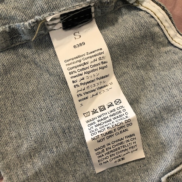 Cropped Denim Vest NWOT - Picture 7 of 8